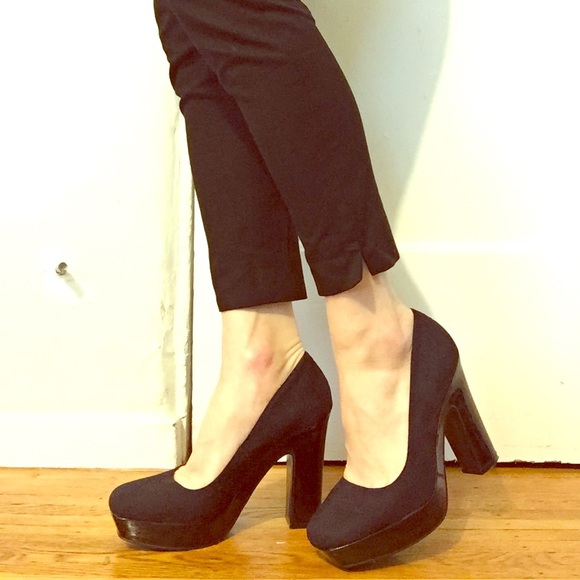 Prima Donna Shoes Primadonna Collection Black Chunky Heels